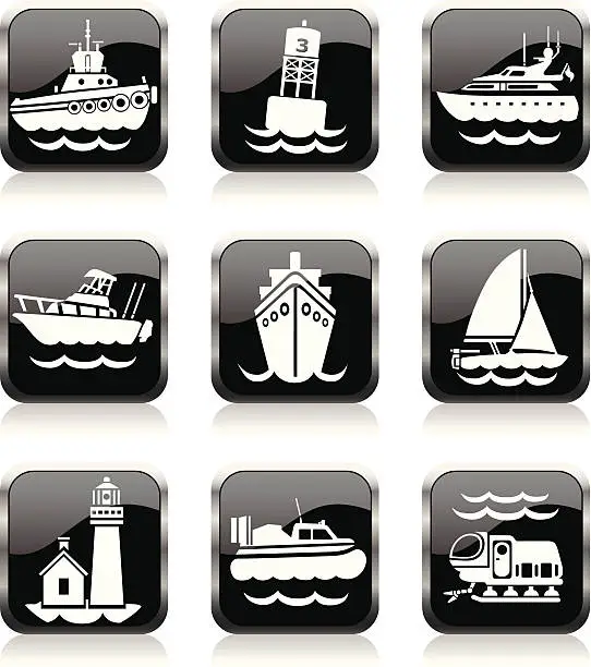 Vector illustration of water transportation