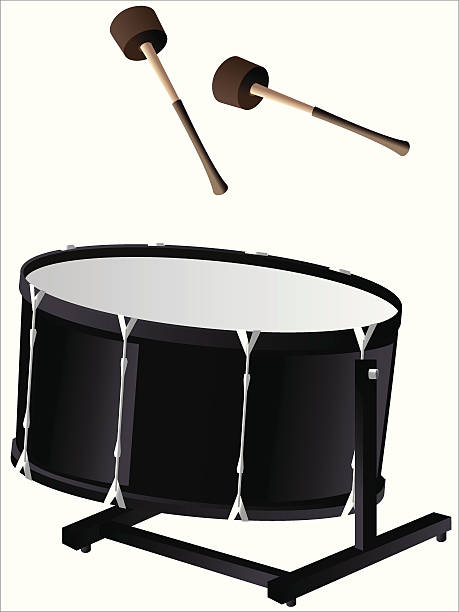 басовый барабан - bass drum stock illustrations