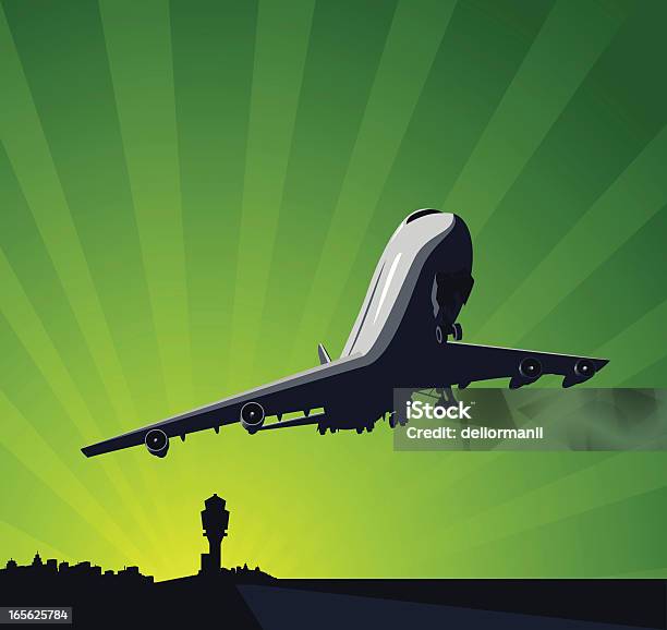 Podróży Koncepcja Transportu - Stockowe grafiki wektorowe i więcej obrazów Samolot - Samolot, Wznosić się - czynność, Biznes