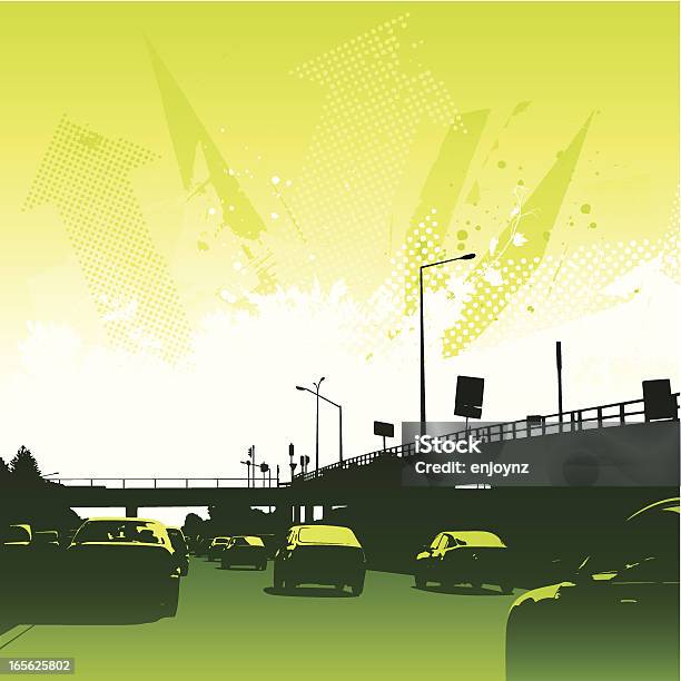 Eco De Condução - Arte vetorial de stock e mais imagens de Autoestrada - Autoestrada, Carro, Cidade