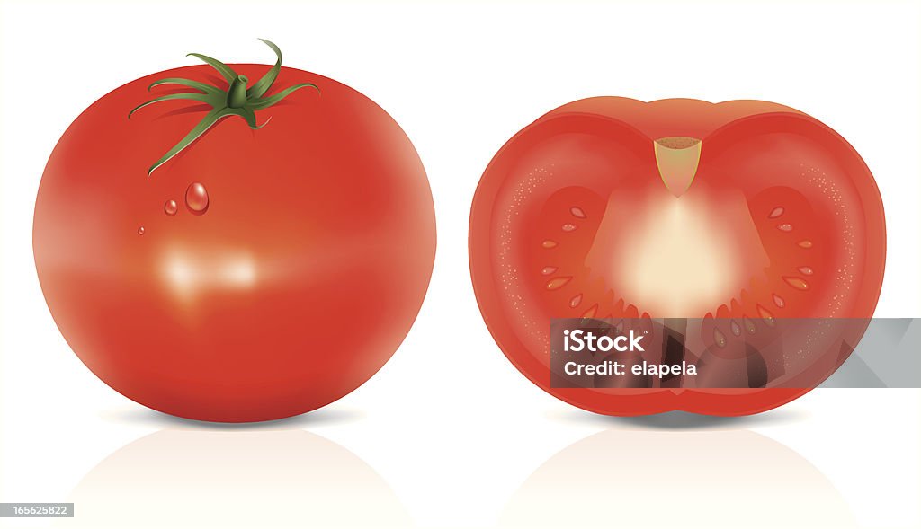 美味しいトマト - みずみずしいのロイヤリティフリーベクトルアート