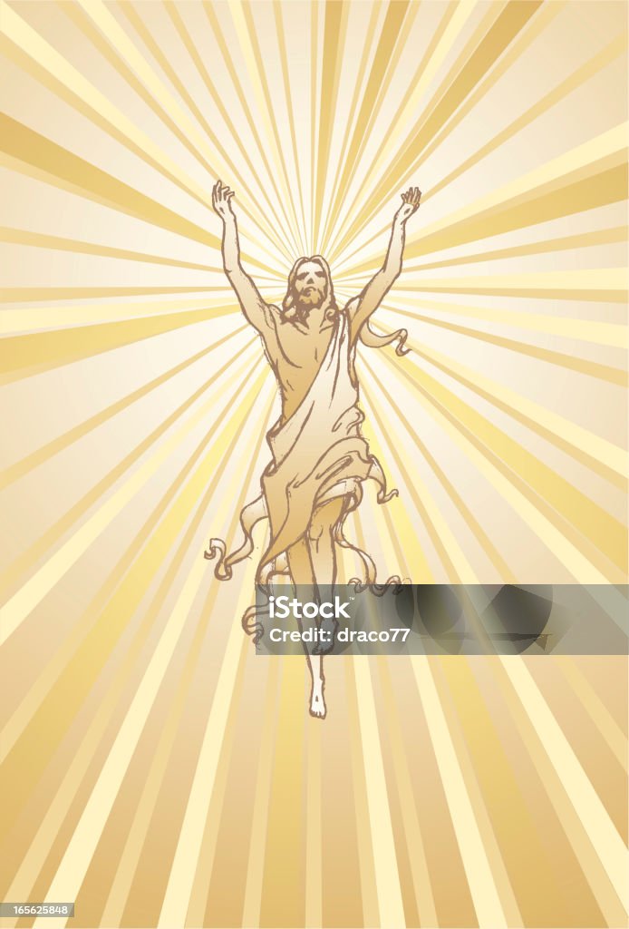 Aumentata di Cristo - arte vettoriale royalty-free di Gesù Cristo