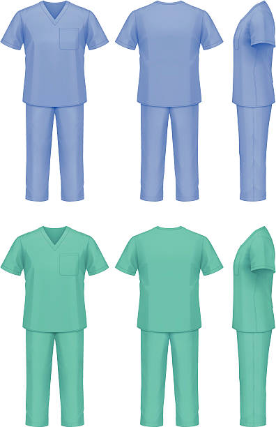 lekarze szkolny - komplet medyczny stock illustrations
