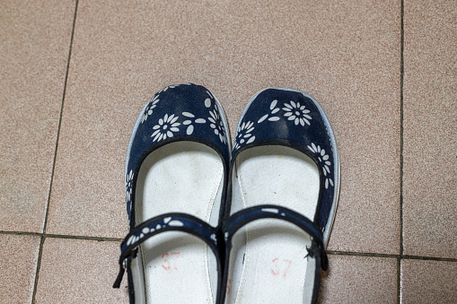 cloth shoes . Chinese traditional shoes