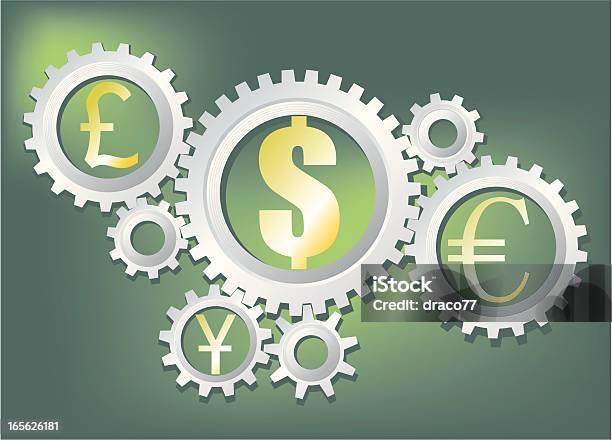 Valuta Di Lavoro - Immagini vettoriali stock e altre immagini di Affari - Affari, Cambio valuta, Colore verde