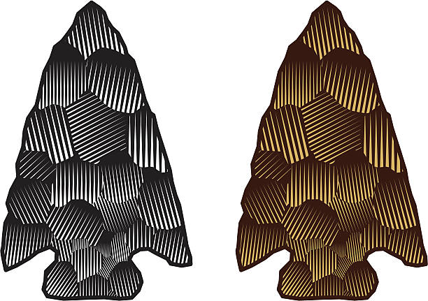 illustrations, cliparts, dessins animés et icônes de arrowhead - pointe de flèche