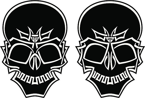 skull vector art illustration
