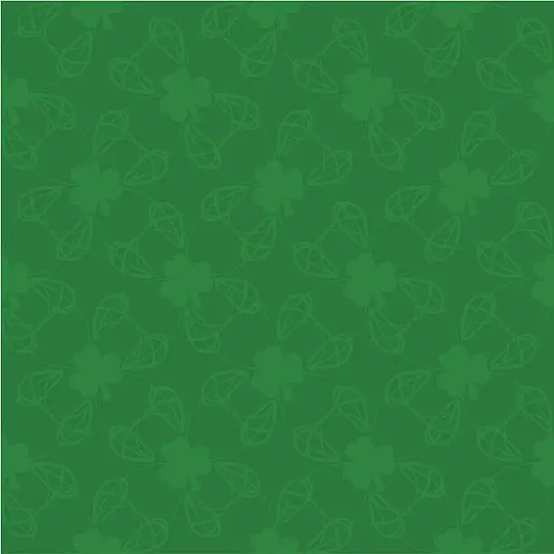 Vector illustration of Shamrock Background