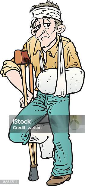 Uomo In Gesso - Immagini vettoriali stock e altre immagini di Adulto - Adulto, Disegnare, Ferito