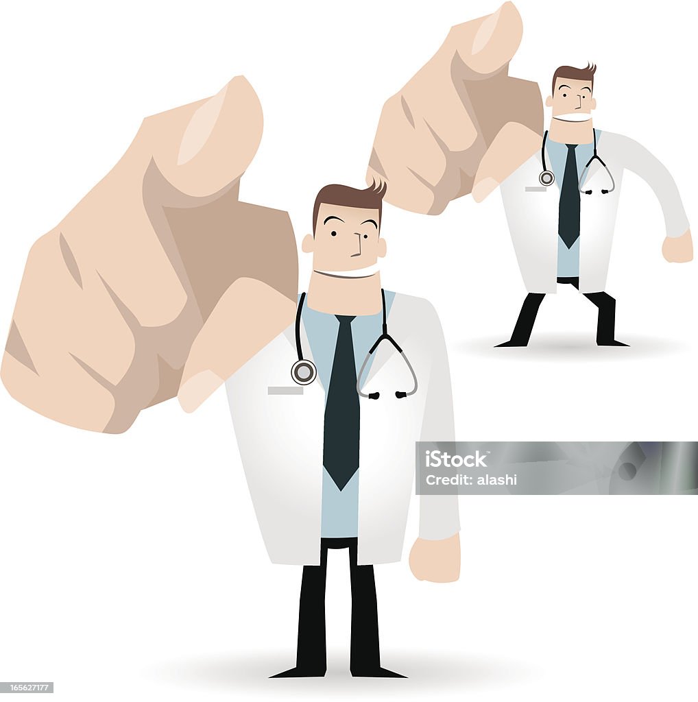 Gesturing(Hand Sign): Doctor pointing at you and giving professional advice Vector illustration – Doctor pointing at you and giving a professional advice. Doctor stock vector