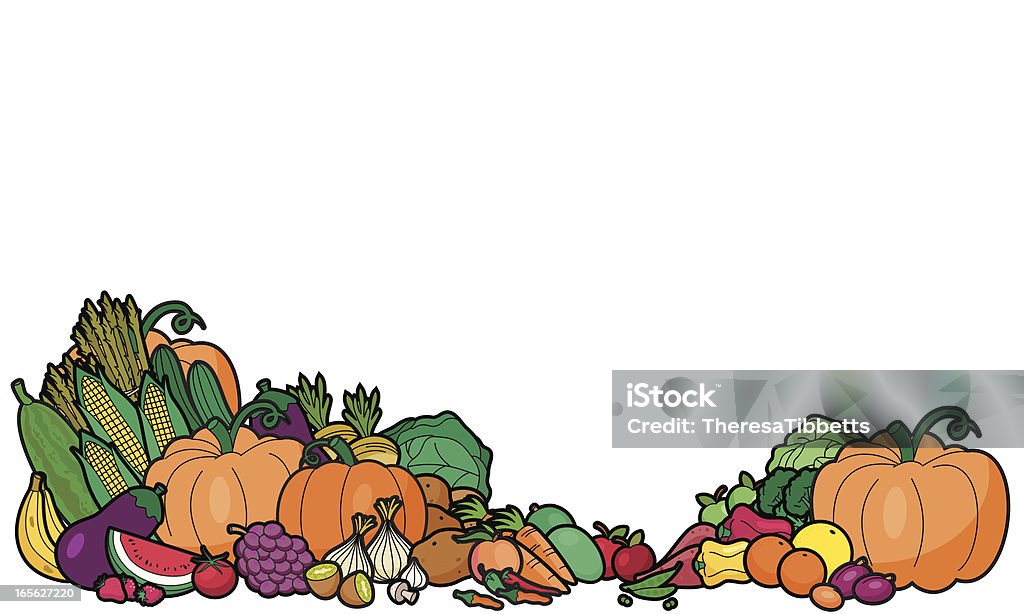 Obst und Gemüse - Lizenzfrei Apfel Vektorgrafik