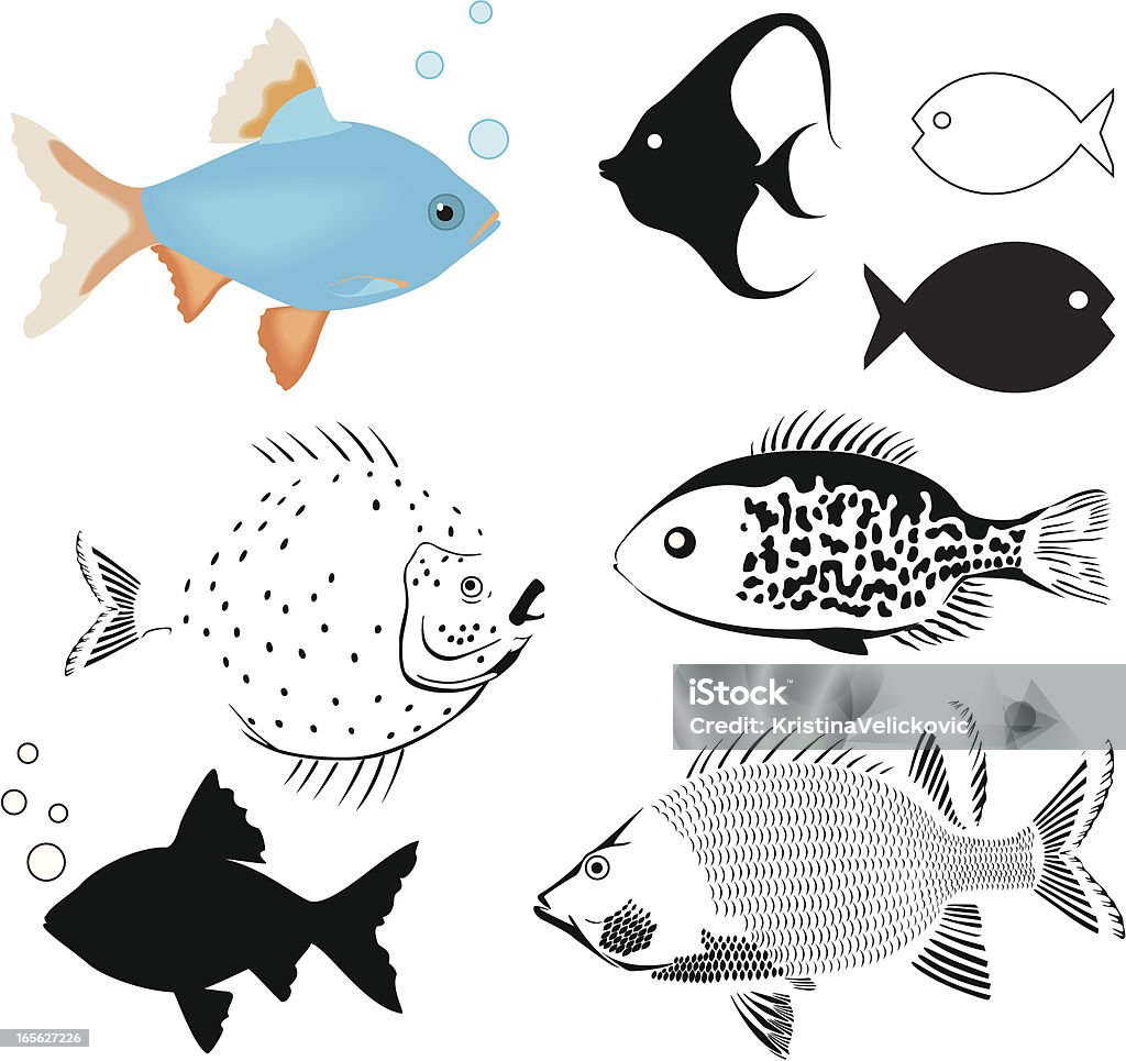 fishs - clipart vectoriel de Aliment libre de droits