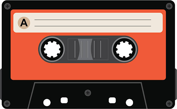 cassette a cassette tape illustration audio cassette illustrations stock illustrations