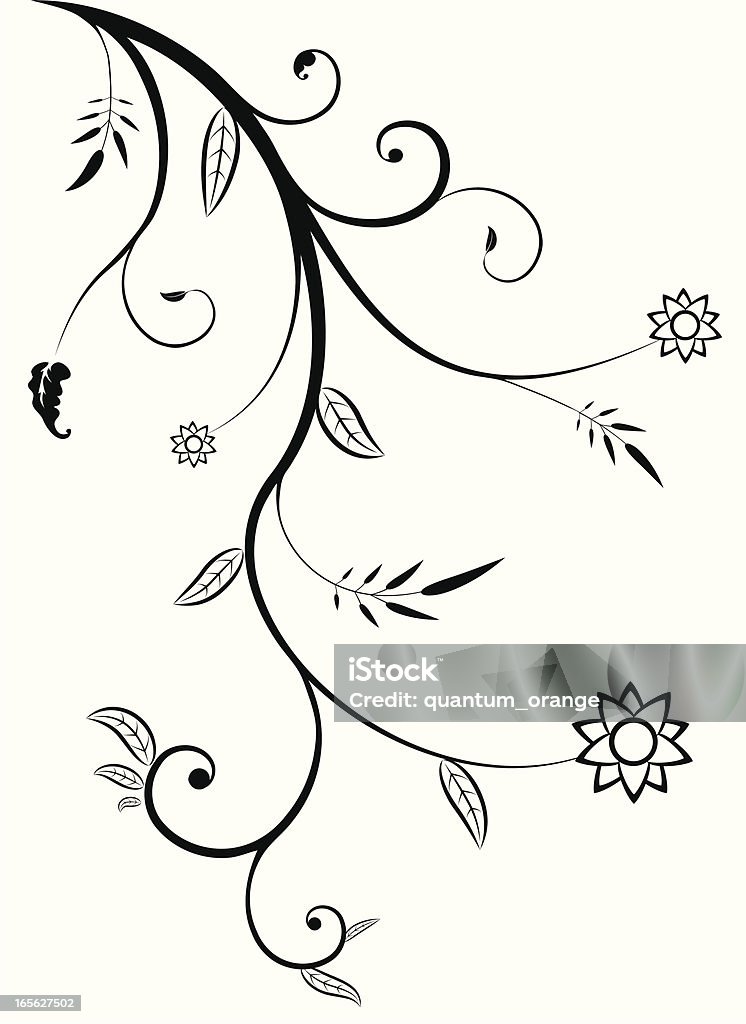 Flowers Hanging floral pattern.  Flower stock vector
