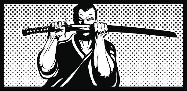 ilustrações de stock, clip art, desenhos animados e ícones de guerreiro - ninja