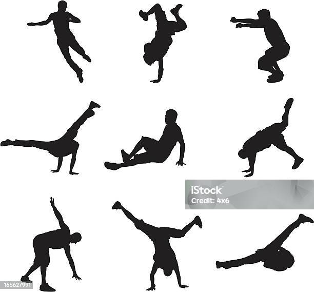 Breakdancers Stock Illustration - Download Image Now - Activity, Adult, Breakdancing