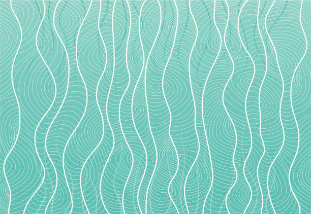 Sea Kelp Abstract Design of the Sea marine algae stock illustrations