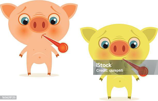 Ilustración de Virus De La Gripe H1n1 Porcina y más Vectores Libres de Derechos de Animal - Animal, Asistencia sanitaria y medicina, Belleza