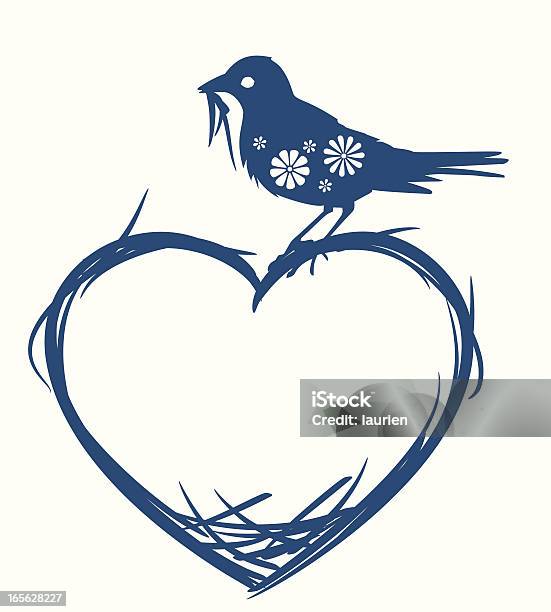 Love Nest Stock Illustration - Download Image Now - Animal Nest, Bird's Nest, Robin