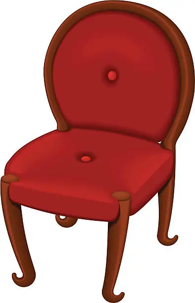 Vector illustration of Antic Chair