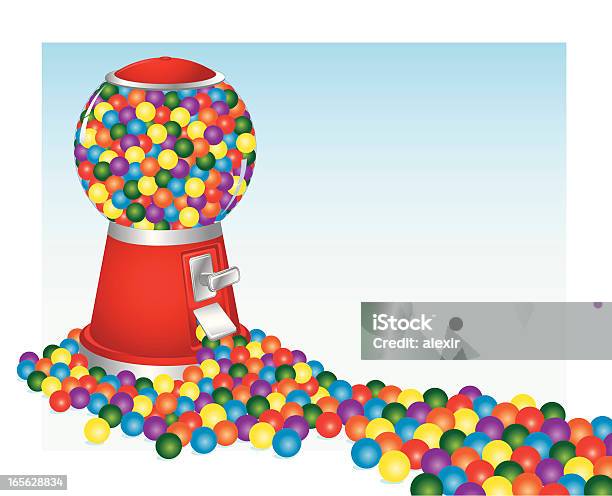 Bubble Gum Bonanza - Stockowe grafiki wektorowe i więcej obrazów Automat z gumami do żucia - Automat z gumami do żucia, Przepełniony, Cukierek
