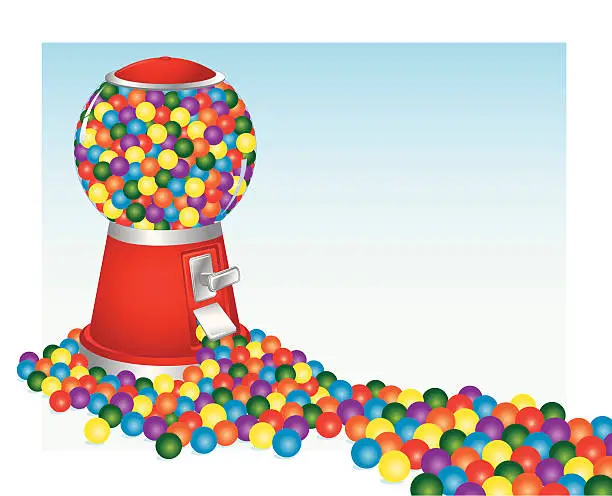 Vector illustration of Bubble Gum Bonanza
