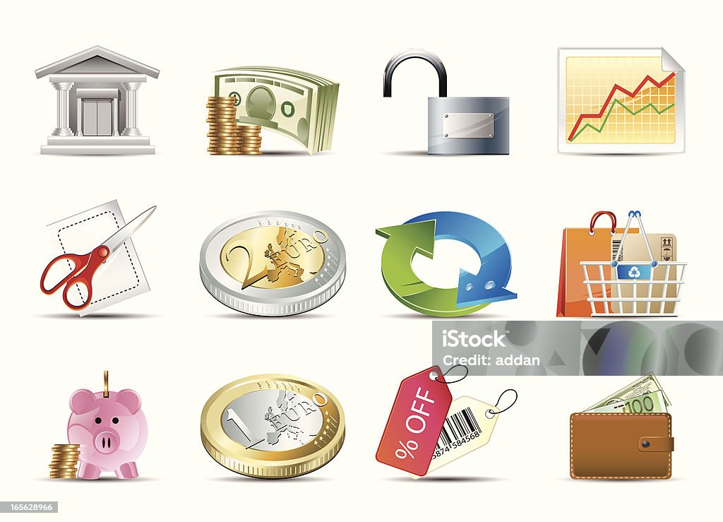 Business & Finance icons Professional icons for Office, business, finance, websites, applications or presentations.  Arranging stock vector