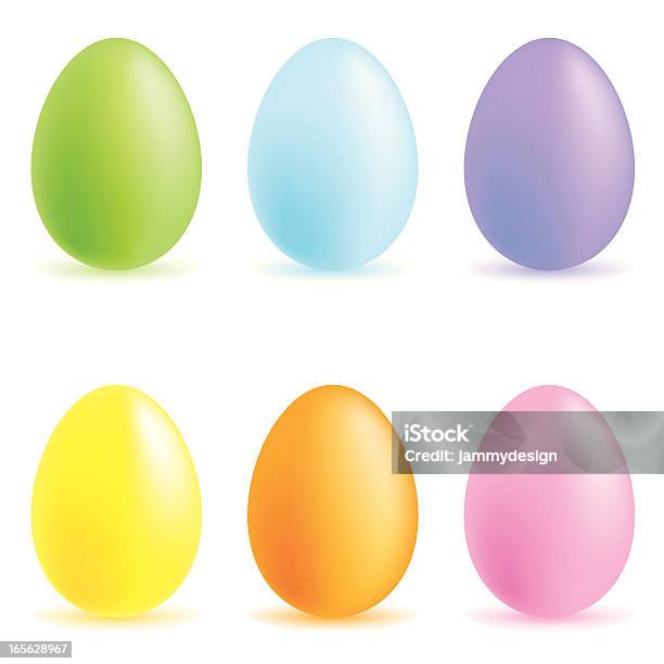 Ilustración de Huevos De Pascua y más Vectores Libres de Derechos de Huevo de Pascua - Huevo de Pascua, Recortable, Huevo - Etapa de animal