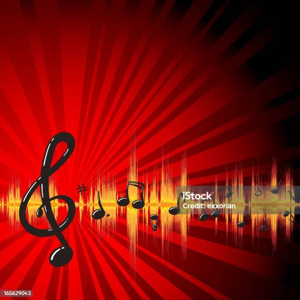 Waveform Musical Note Stock Illustration - Download Image Now - Musical Note, Wave Pattern, Backgrounds