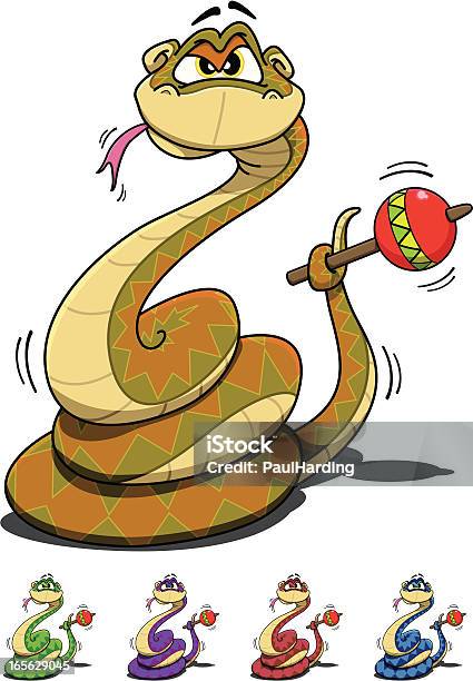 Mr Rattlesnake Stock Illustration - Download Image Now - Snake, Poisonous, Cartoon