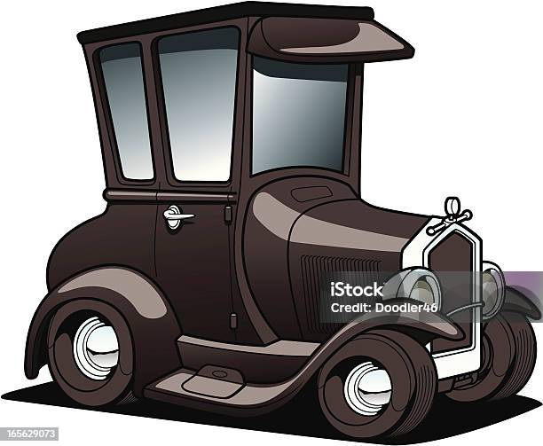 Cartoon Classic Car Stock Illustration - Download Image Now - Car, Cartoon, Convertible