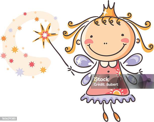 Fairy Stock Illustration - Download Image Now - Child, Princess, Animal Body Part