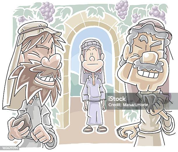 The Parable Of Vineyard Stock Illustration - Download Image Now - Gospel, Jesus Christ, Allegory Painting