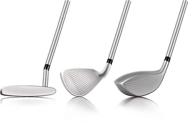 Golf Sticks vector art illustration