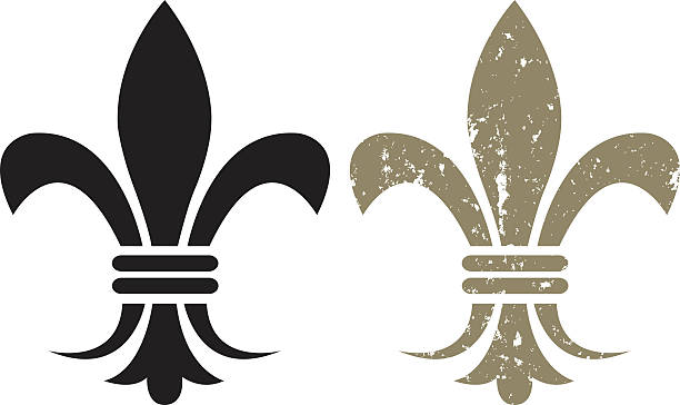 Fleur De Lys Editable vector file. ai8 eps and 300 dpi jpg files included. fleur stock illustrations
