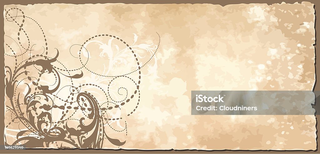 Ornamento rústica Banner - Vetor de Acabado royalty-free