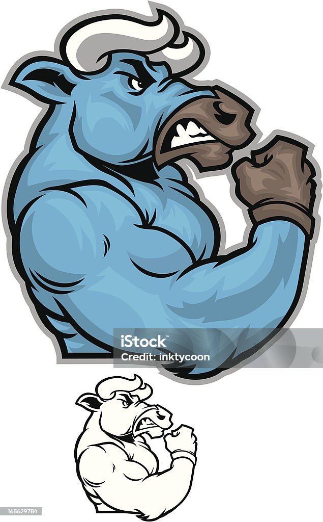 Bull Flex - clipart vectoriel de Force libre de droits