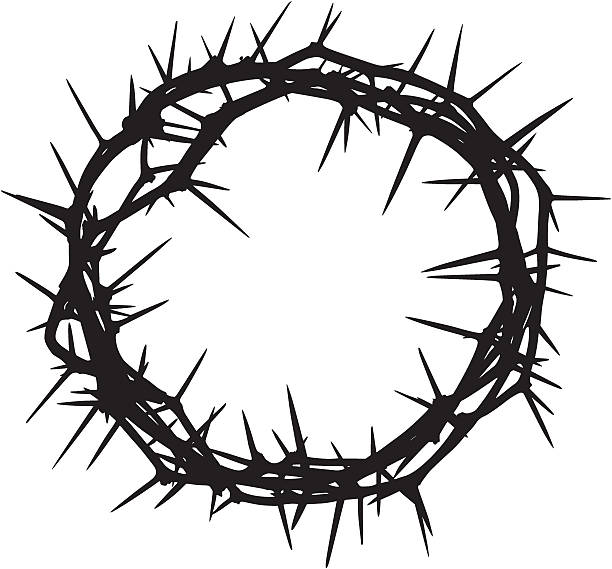 crown of thorns - sharp stock illustrations