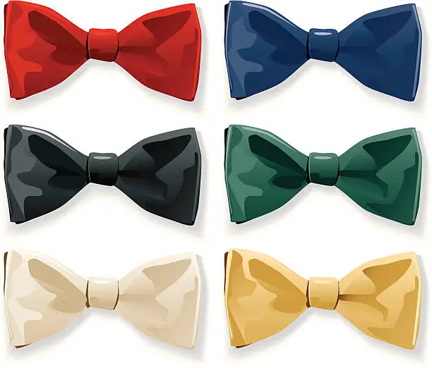 Vector illustration of Bow ties