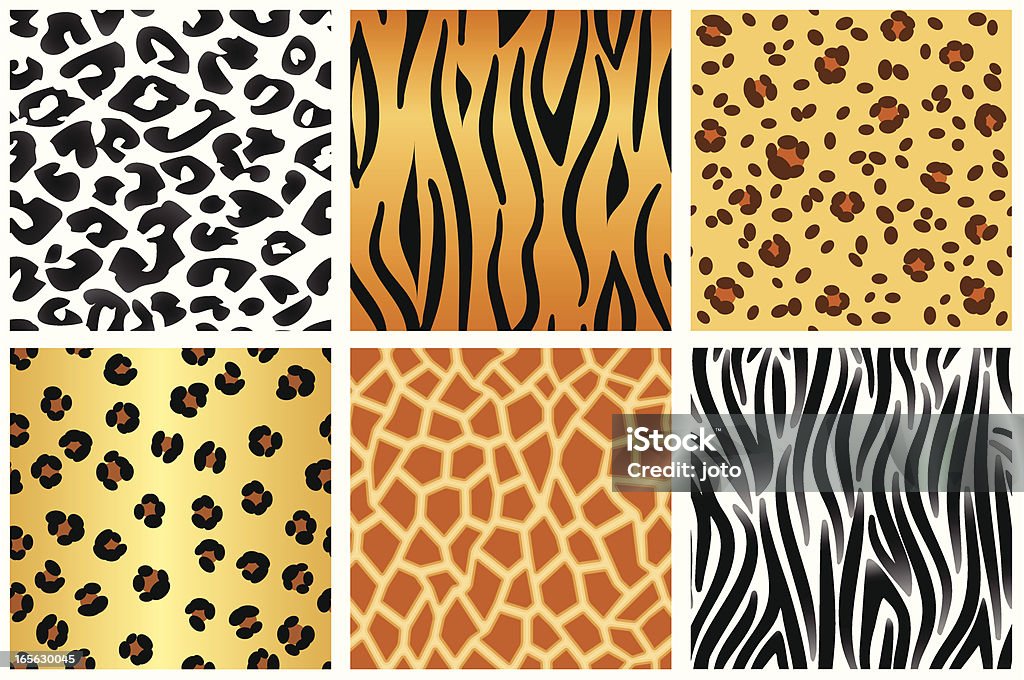 Animal patterns Seamless animal patterns. Backgrounds stock vector