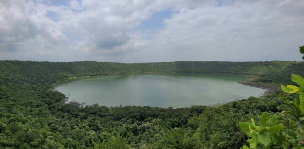 istock Lonar crater from the viewpoint, Buldhana, Maharashtra 1656300556