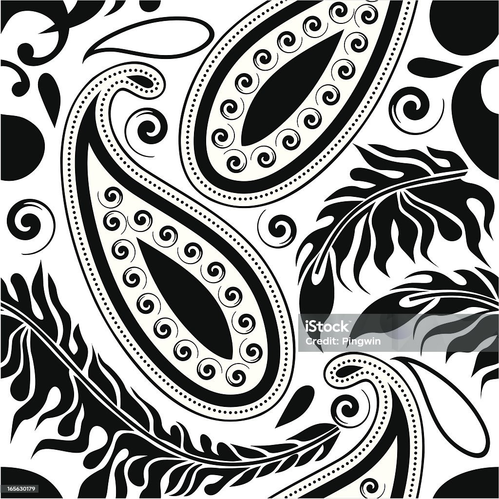 Wzór Paisley - Grafika wektorowa royalty-free (Seamless pattern)