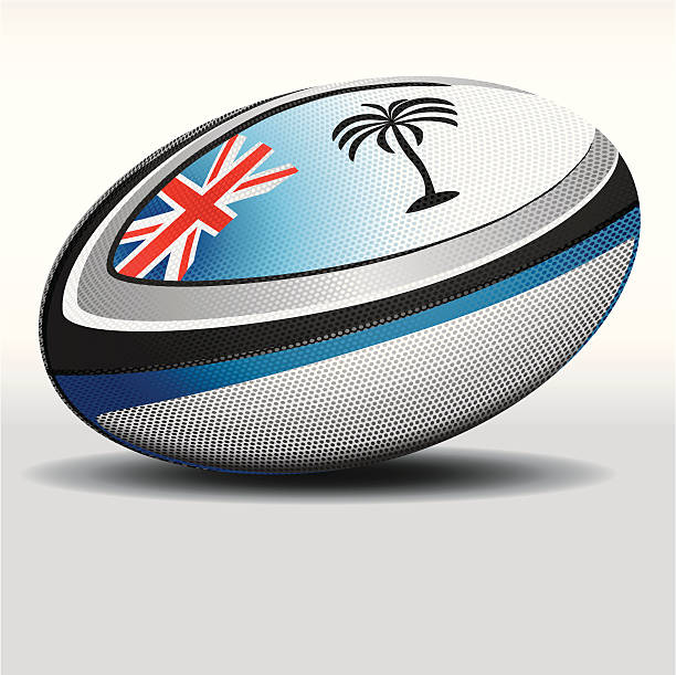 illustrations, cliparts, dessins animés et icônes de ballon de rugby-fiji - rugby fiji ball rugby ball