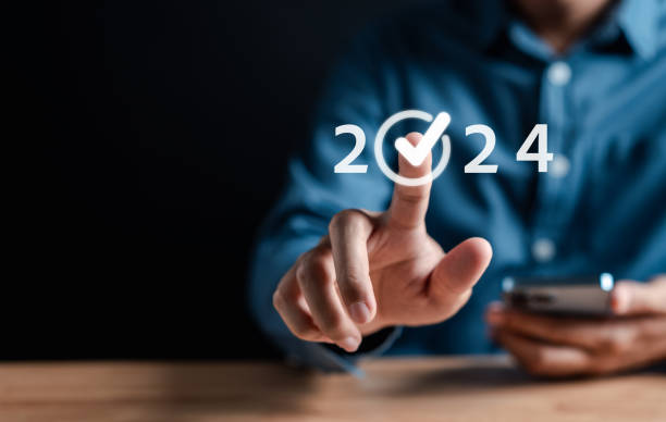 istock Loading progress from 2023 to 2024 to countdown merry christmas and happy new year, Planning and challenge strategy in new year 2024 Concept. 1656303483