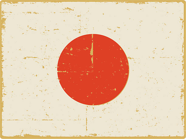 японский флаг - japanese flag concepts dirty grunge stock illustrations