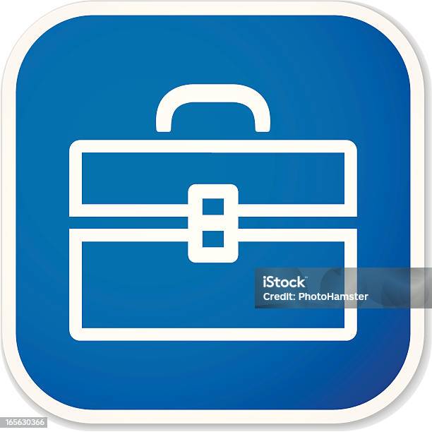 Toolbox Piedi Adesivo - Immagini vettoriali stock e altre immagini di Blu - Blu, Scatola per attrezzi, Appiccicoso