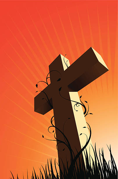 auferstehung christi - cross backgrounds christianity family stock-grafiken, -clipart, -cartoons und -symbole