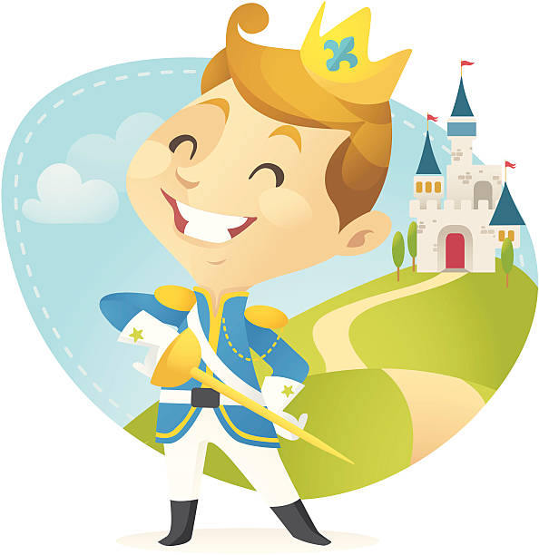 Little Prince vector art illustration