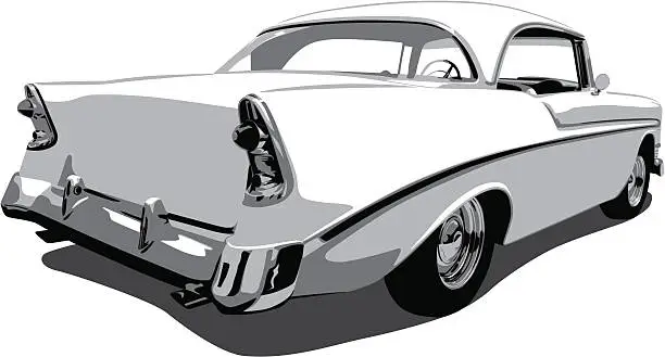 Vector illustration of Vector Chevrolet Car from 1950's