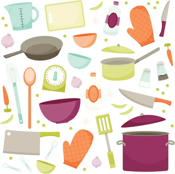 Vector illustration of Cooking Goods